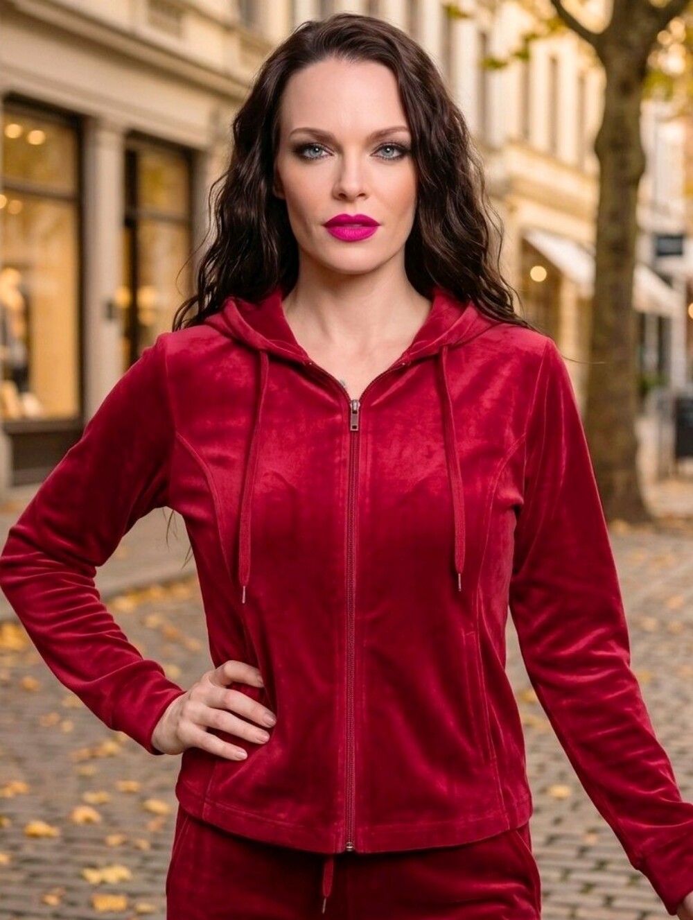Columbia Red Fleece Full Zip Hoodie Jacket Crimson Sportswear Athletic Top Sz XL